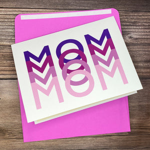 Pink and Purple Mom Card